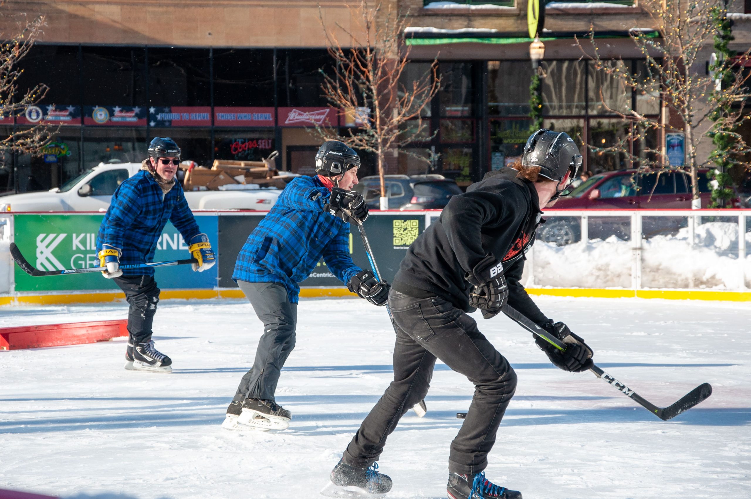 Downtown Rink Becoming Popular Site for Lunch-Time Hockey
